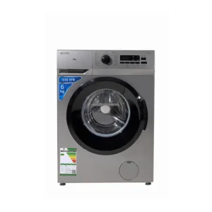 جنرال سوبريم غسالة تعبئة أمامية 6 كيلو ، فضي