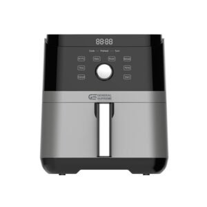جنرال سوبريم قلاية هوائيةسعة 5.5 لتر، تحكم رقمي، 1550-1850 واط، سلفر