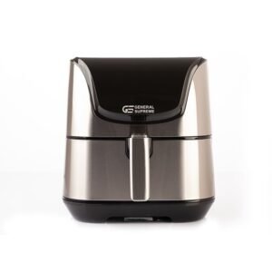 جنرال سوبريم قلايه هوائية بسعة 5.5 لتر، شاشة ديجيتال، تحكم باللمس، بقدرة 1700 واط، استيل