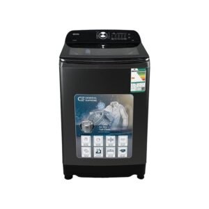 جنرال سوبريم غسالة اوتوماتيك تعبئه علوية 20 كيلو، 10 برنامج , فضي غامق,