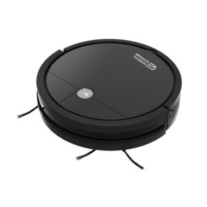 جنرال سوبريم مكنسة روبوت، للاسطح المتعددة، ريموت للتحكم، منصة للشحن التلقائي، اسود